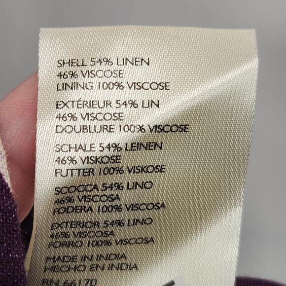 NWT Free People Purple Floral 3/4 Sleeve Portia Printed Boho Mini Dress Women  M - Picture 6 of 14